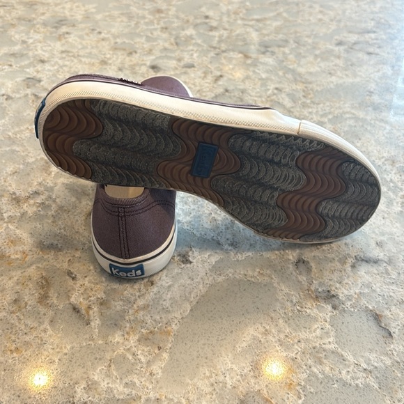 Women’s Keds Double Decker Shimmer Chambray Burgundy sneeker size 8 - Picture 5 of 8